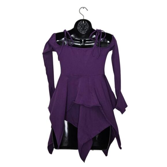 Current Mood Hankerchief Top Size Large Fairycore Whimsigoth Renaissance Witchy - Picture 3 of 6